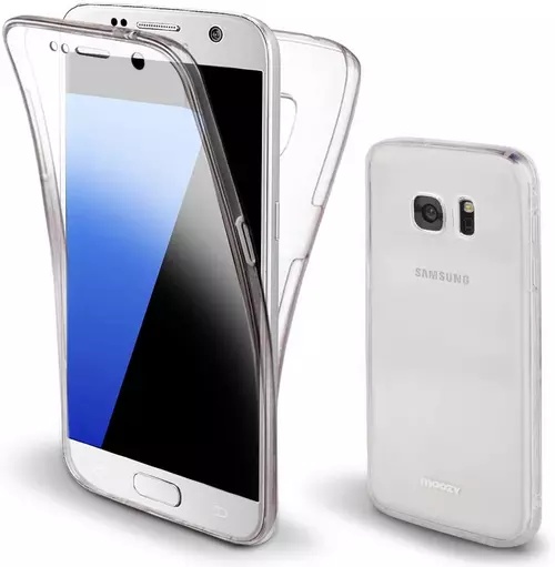 Telefontok Samsung Galaxy S7 - ultravékony átlátszó szilikon tok 360 fokos