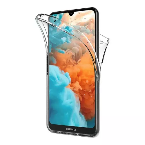 Telefontok Huawei Y5 2019 - ultravékony átlátszó előlap + hátlap szilikon tok 360°