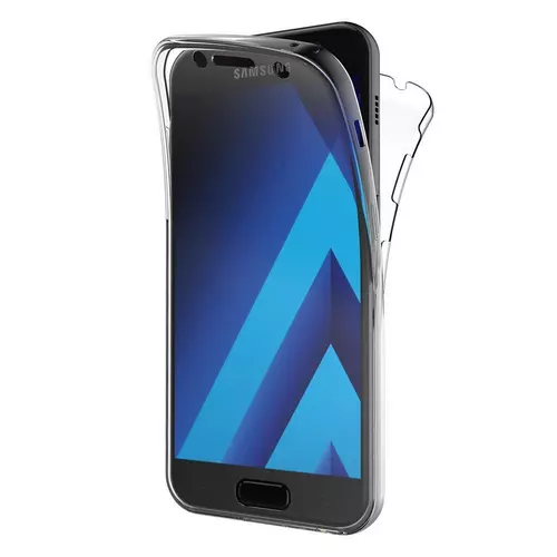 Telefontok Samsung Galaxy A5 2017 - ultravékony átlátszó elő+hátlapi szilikon tok 360°