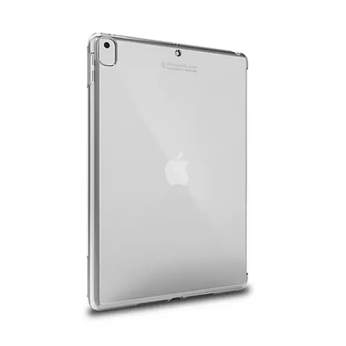 Tablettok iPad 2019 10.2 (iPad 7) - átlátszó, sarokerősített szilikon tablet tok