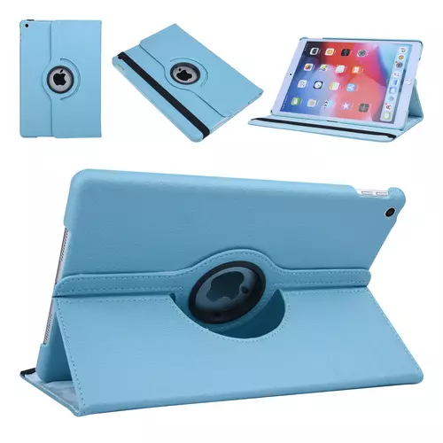 Tablettok iPad 2020 10.2 (iPad 8) - kék fordítható műbőr tablet tok
