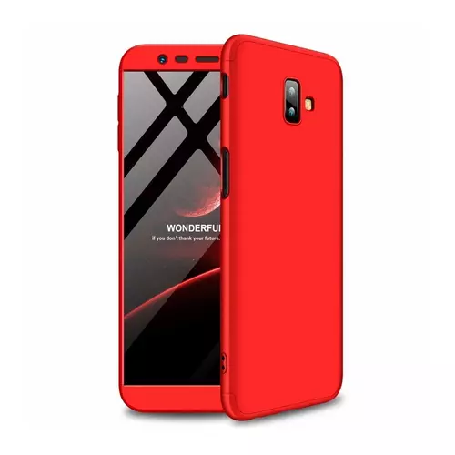 Telefontok Samsung Galaxy J6+ (J6 Plus) - hátlap GKK Protection 3in1 - piros