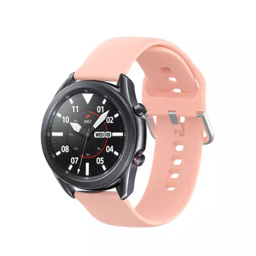 Samsung Galaxy Watch 3 (41 mm) okosóra szíj - pink szilikon szíj
