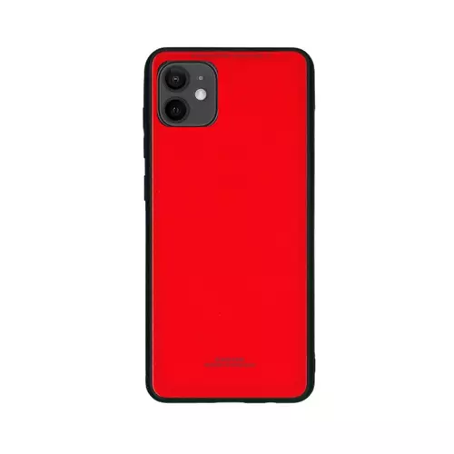 Telefontok iPhone 12 mini - Forcell piros üveg hátlaptok