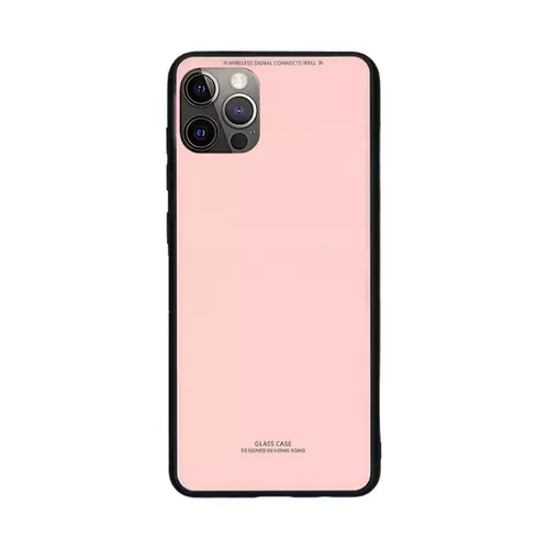 Telefontok iPhone 12 Pro - Forcell pink üveg hátlaptok