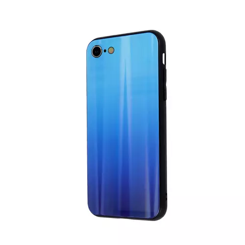 Telefontok iPhone 7 / 8 / SE 2020 - kék átmenet üveg hátlaptok
