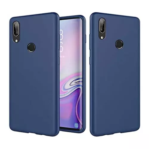Telefontok Huawei Y7 2019 - kék szilikon tok