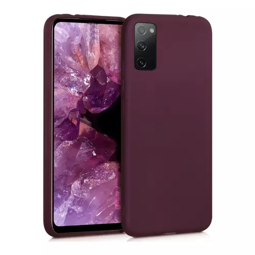 Telefontok Samsung Galaxy S20 FE - burgundy szilikon tok