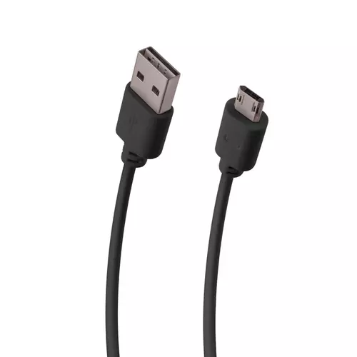 Kábel: Fekete Micro USB / USB adatkábel 1m