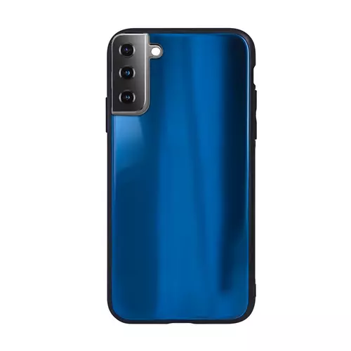 Telefontok Samsung Galaxy S21+ (S21 Plus) - Forcell kék üveg hátlaptok