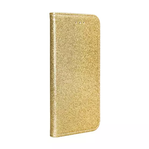 Telefontok Samsung Galaxy A71 - arany Shiny mágneses szilikon keretes könyvtok