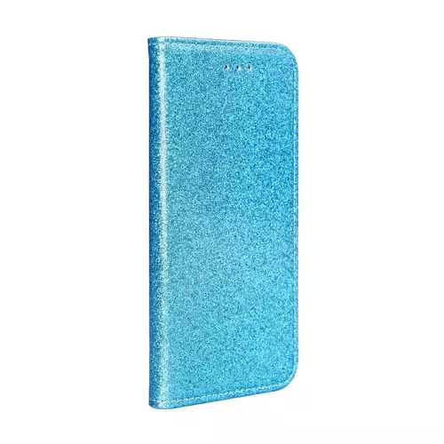 Telefontok Samsung Galaxy A51 - kék Shiny mágneses szilikon keretes könyvtok