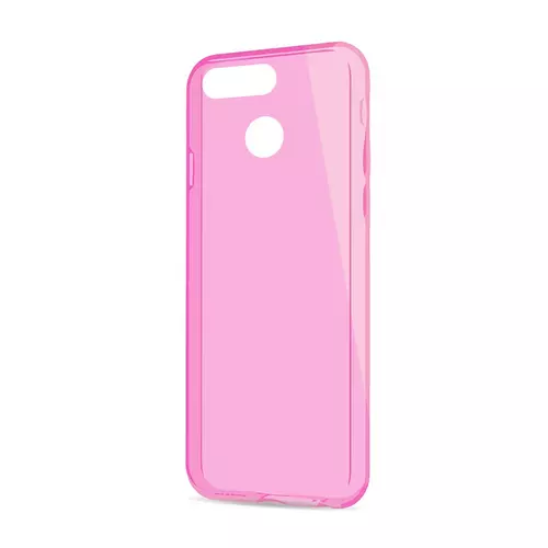 Telefontok Honor 9 Lite - pink áttetsző szilikon tok