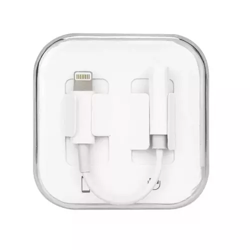 Adapter: Lightning (iPhone) - audio adapter fehér, dobozos