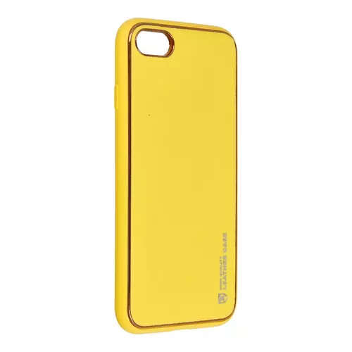 Telefontok iPhone 7 / 8 / SE 2020 - Forcell műbőr hátlap tok, sárga