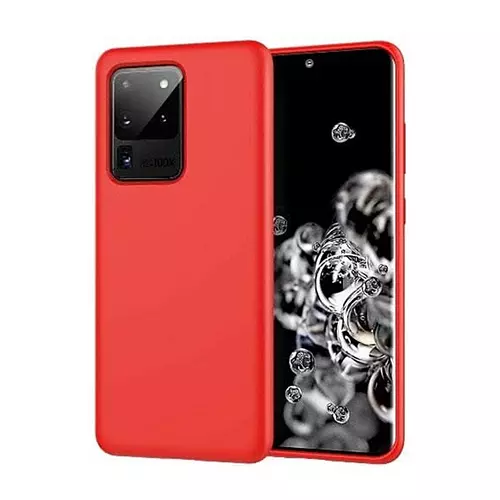 Telefontok Samsung Galaxy S20 Ultra - Piros szilikon tok