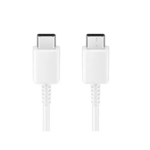 Kábel: Samsung EP-DA705BWE Type-C (USB-C) / Type-C (USB-C) gyári fehér adatkábel 1m