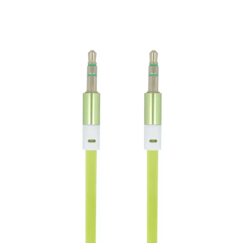 Kábel: Forever - jack-jack (3.5mm) audio kábel 1m - zöld