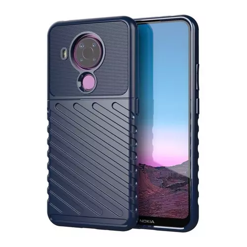 Nokia 5.4 Telefontok - Thunder kék ütésálló szilikon hátlap tok