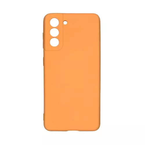 Telefontok Samsung Galaxy S21 - pasztell narancssárga szilikon tok