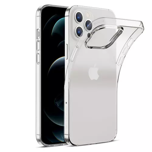 Telefontok iPhone 12 Pro Max - 2 mm-es átlátszó szilikon tok