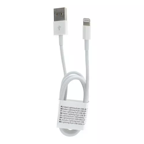 Kábel: C601 kábel - iPhone készülékhez fehér USB / Lightning kábel (1m)