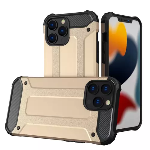 Telefontok iPhone 13 Pro Max - Defender II arany ütésálló hátlap tok
