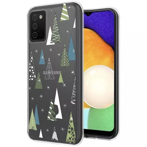 Telefontok Samsung Galaxy A03s - Forcell Frozen forest átlátszó mintás szilikon hátlap tok
