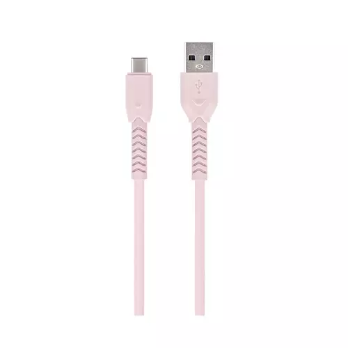 Kábel: Maxlife MXUC-04 - USB / Type-C (USB-C) pink adatkábel 1m, 3A