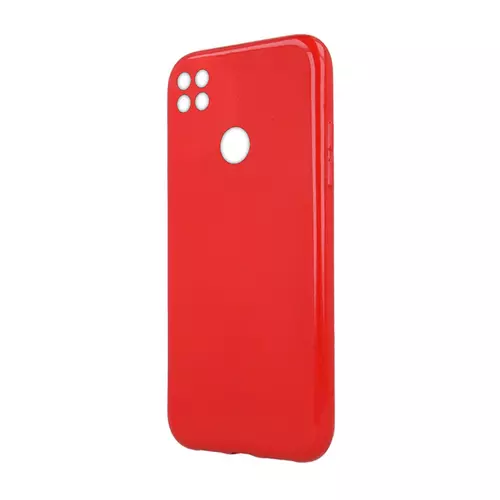 Telefontok Xiaomi Redmi 9C - piros szilikon hátlap tok (csillámos)