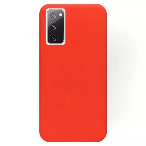 Telefontok Samsung Galaxy S20 FE - piros szilikon hátlap tok