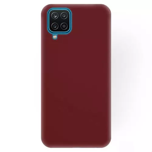Telefontok Samsung Galaxy A12 - burgundy szilikon tok