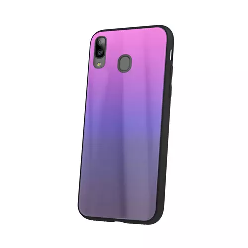 Telefontok Samsung Galaxy A20e - pink-fekete üveg hátlaptok