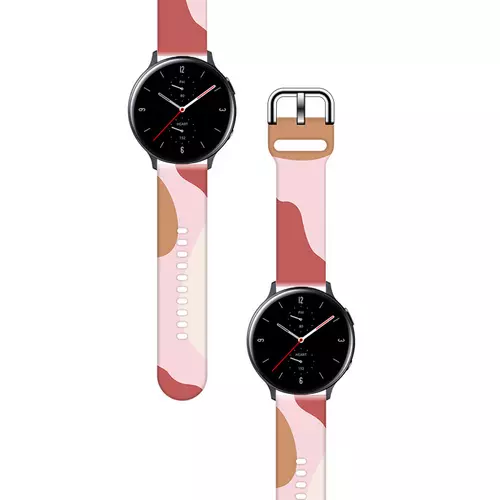Samsung Galaxy Watch 4 (40 / 42 / 44 / 46 mm) okosóra szíj - Strap Moro color 12 színes szilikon szíj (szíj szélesség: 20 mm)