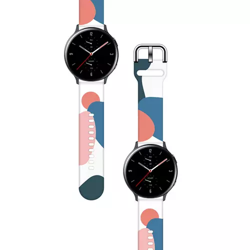 Samsung Galaxy Watch 4 (40 / 42 / 44 / 46 mm) okosóra szíj - Strap Moro color 10 színes szilikon szíj (szíj szélesség: 20 mm)