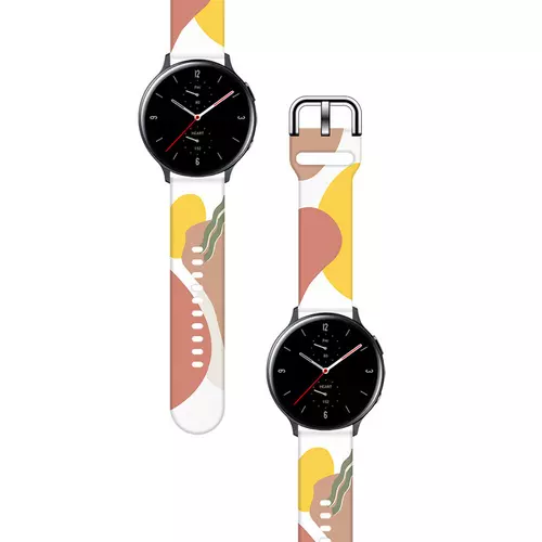 Samsung Galaxy Watch 4 (40 / 42 / 44 / 46 mm) okosóra szíj - Strap Moro color 7 színes szilikon szíj (szíj szélesség: 20 mm)