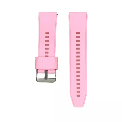 Huawei Watch GT / GT2 / GT2 Pro (46 mm) okosóra szíj - pink szilikon (22 mm) sima kialakítás
