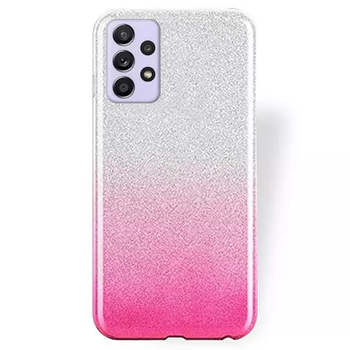 Telefontok Samsung Galaxy A13 (A135F / A137F) - Ezüst / pink Shiny tok