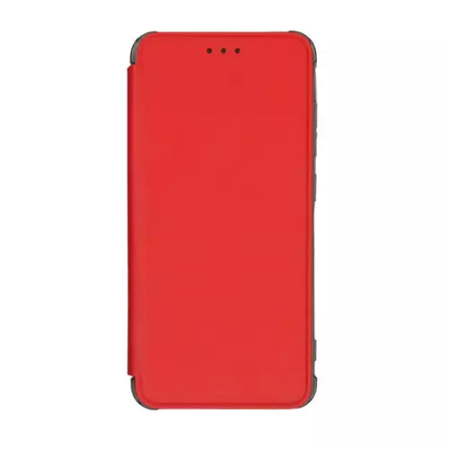 Telefontok Samsung Galaxy A52 / A52 5G / A52s 5G - Slim BookCover piros könyvtok, átlátszó ütésálló szilikon keretttel