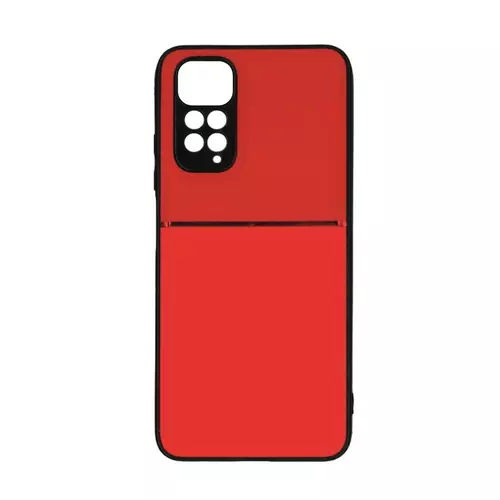 Telefontok Xiaomi Redmi Note 11 - Elegance piros műanyag hátlap tok szilikon kerettel
