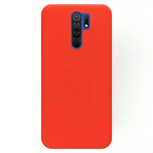 Telefontok Xiaomi Redmi 9 - piros szilikon hátlap tok