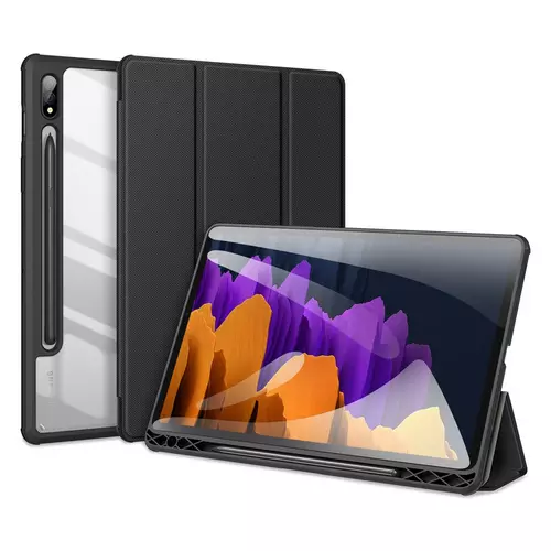 Tablettok Samsung Galaxy Tab S8 11,0 coll (SM-X700, SM-X706) - DUX DUCIS TOBY fekete ütésálló tok