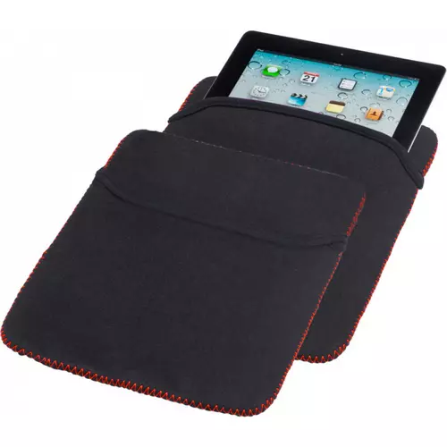 Tablettok Univerzális - Neoprén beledugós, kifordítható fekete,piros tablet tok (7-10 coll)