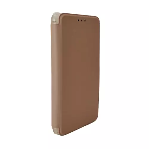 Telefontok Samsung Galaxy A22 5G - Slim BookCover púder pink könyvtok, átlátszó ütésálló szilikon kerettel