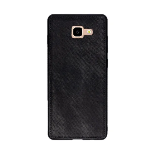 Telefontok Samsung Galaxy J4+ (J4 Plus) - Forcell Denim fekete szilikon hátlap tok