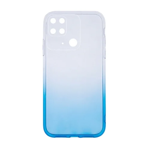 Telefontok Xiaomi Poco C40 - Gradient - átlátszó/kék átmenetes szilikon tok