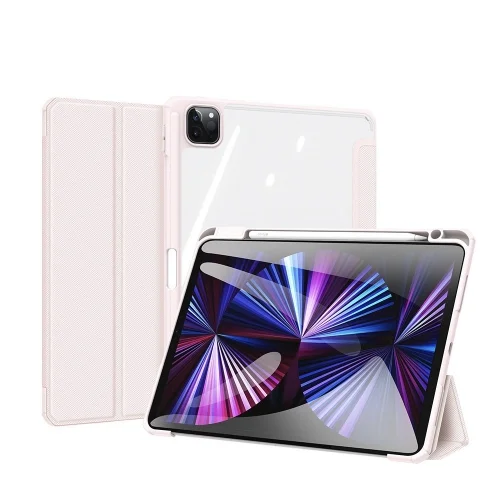 Tablettok iPad Air 4 (2020, 10,9 coll) - DUX DUCIS TOBY pink ütésálló tok ceruza tartóval