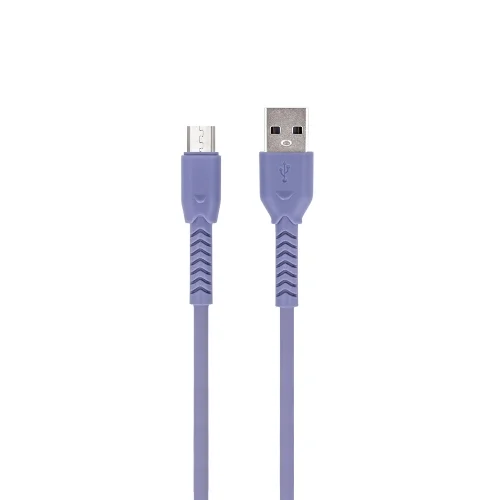 Kábel: Maxlife MXUC-04 - USB / MicroUSB lila kábel 1m, 3A