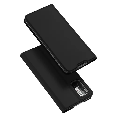Telefontok Xiaomi Redmi Note 10 5G / Xiaomi Poco M3 Pro 5G - Dux Ducis fekete kinyitható tok