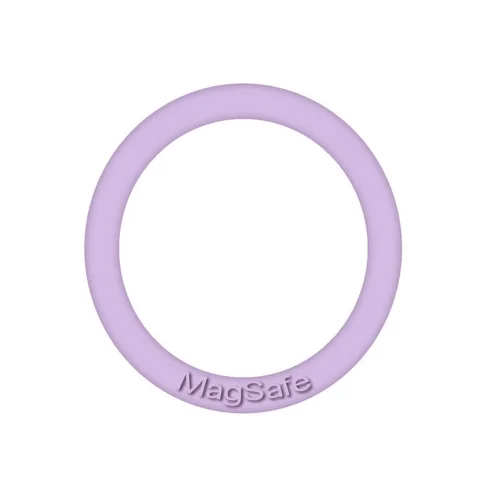 Univerzális MagSafe töltést segítő gyűrű (1db) - fém szilikon bevonattal, lila